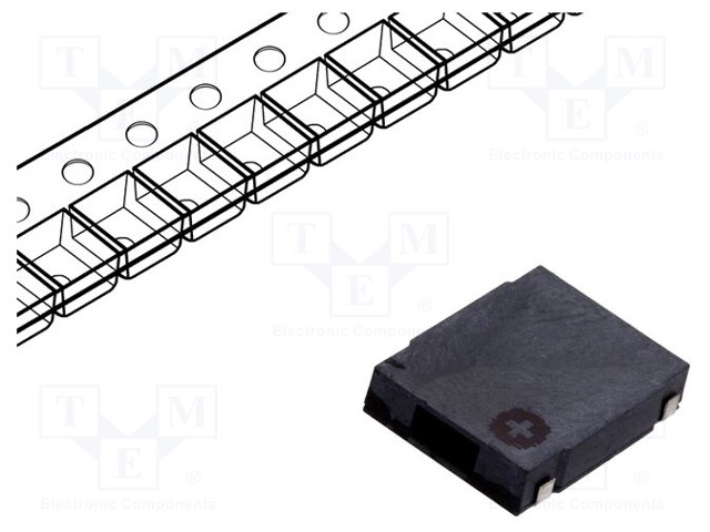 Sound transducer: elektromagnetic alarm; SMD; 2730Hz; 80mA; 18Ω