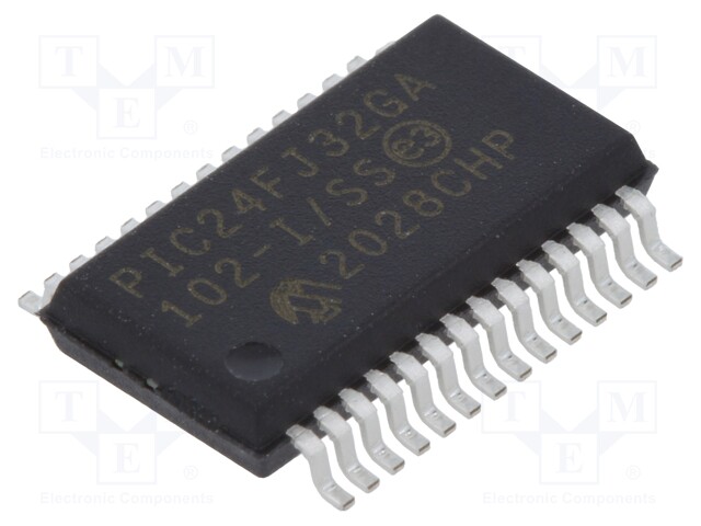 PIC microcontroller; Memory: 32kB; SRAM: 8kB; 32MHz; SMD; SSOP28