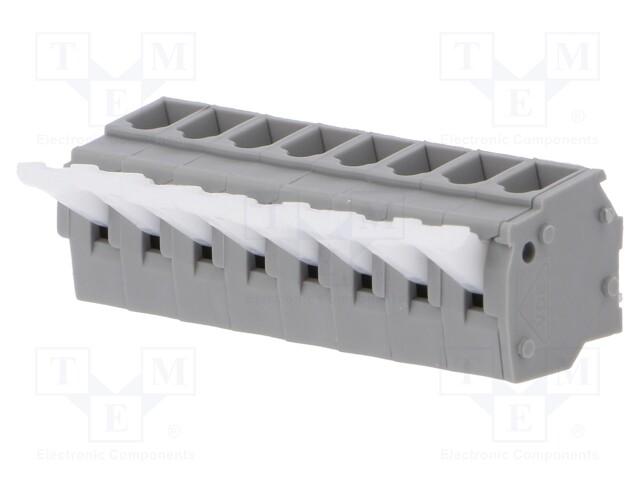PCB terminal block; angled; 5mm; ways: 8; on PCBs; 0.2÷2.5mm2; 15A