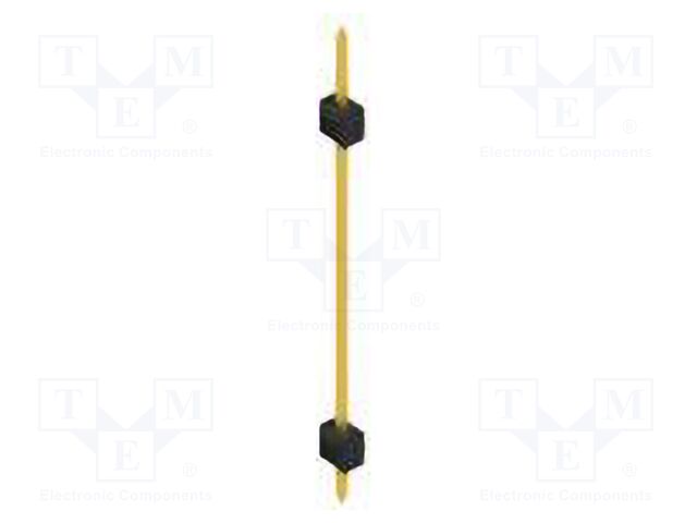 Connector: pin strips; pin header; male; PIN: 1; 2.54mm; THT; 1x1