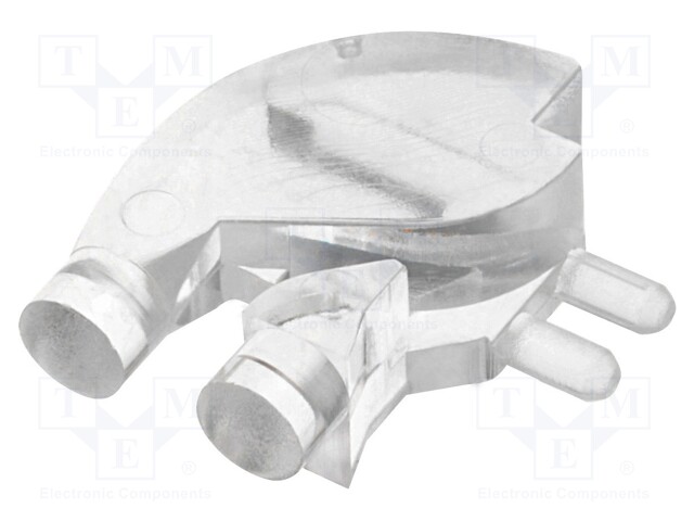 Fibre for LED; round; Ø3mm; No.of mod: 2; Front: flat; angular