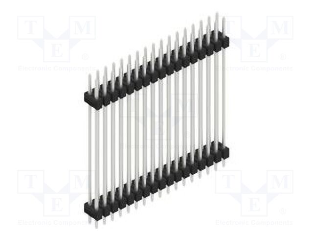 Connector: pin strips; pin header; male; PIN: 34; 2.54mm; THT; 2x17