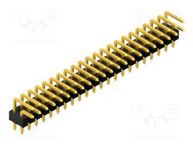 Connector: pin strips; pin header; male; PIN: 44; 2.54mm; THT; 2x22