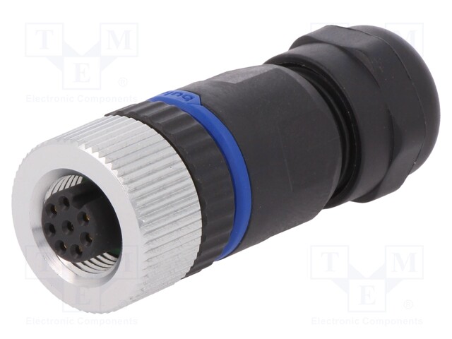 Plug; M12; PIN: 8; female; A code-DeviceNet / CANopen; for cable