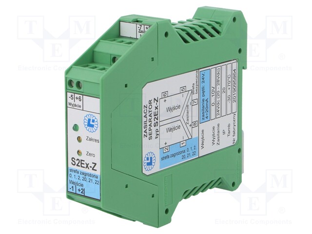 Converter: isolating power supply-repeater; DIN; 24VAC/DC; 24VDC