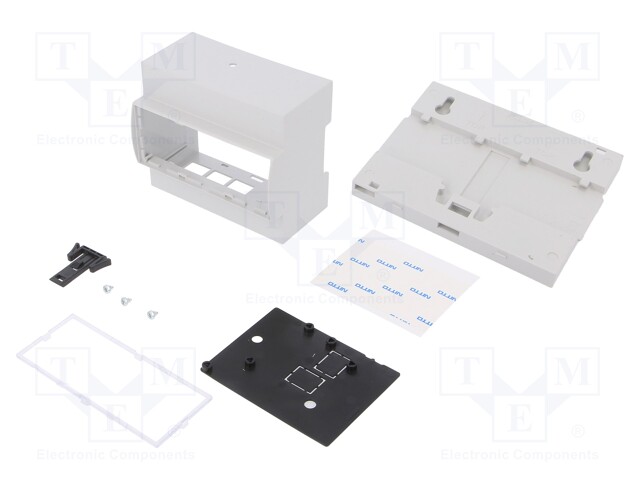 Enclosure: for computer; ODROID C1+; ABS; grey; X: 106.3mm; Z: 62mm