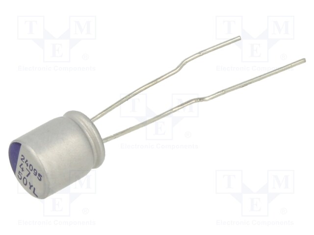 Capacitor: hybrid; THT; -55÷125°C; Body dim: Ø6.3x7.5mm; 47uF; ±20%