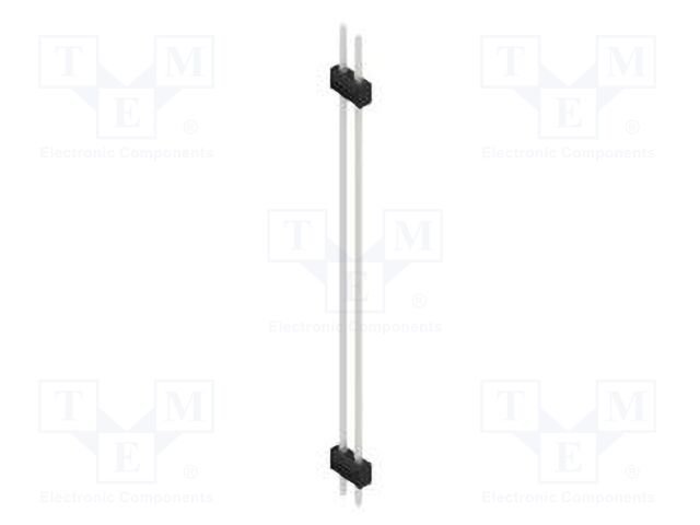 Connector: pin strips; pin header; male; PIN: 2; 2.54mm; THT; 2x1