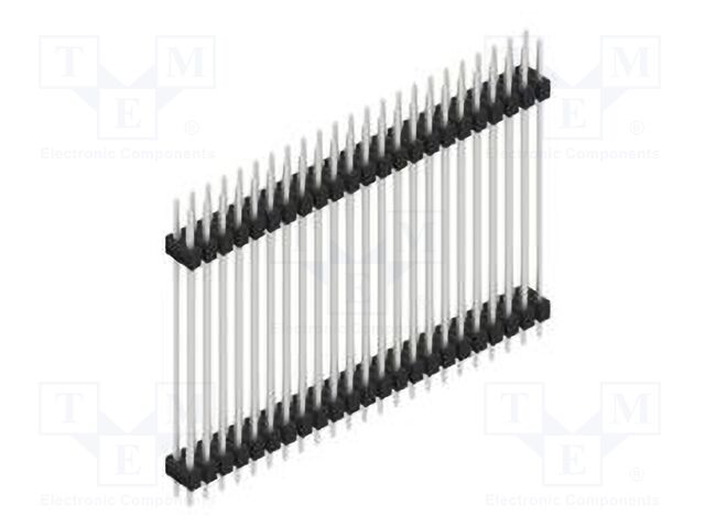 Connector: pin strips; pin header; male; PIN: 46; 2.54mm; THT; 2x23