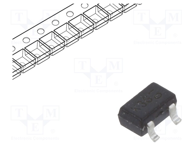 Transistor: PNP; bipolar; 30V; 100mA; 200mW; SOT323