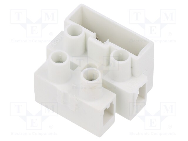 Terminal block; screw terminal; 2.5mm2; 450V; ways: 2; terminals: 4