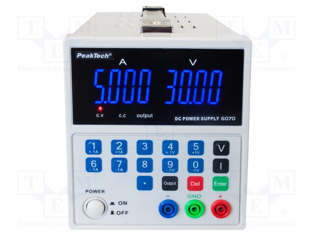 Power supply: laboratory; single-channel,linear,adjustable