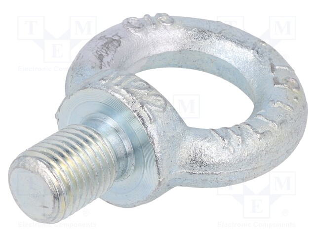 Lifting eye bolt; M22x36; DIN: 580; Head: eye; none; steel; zinc