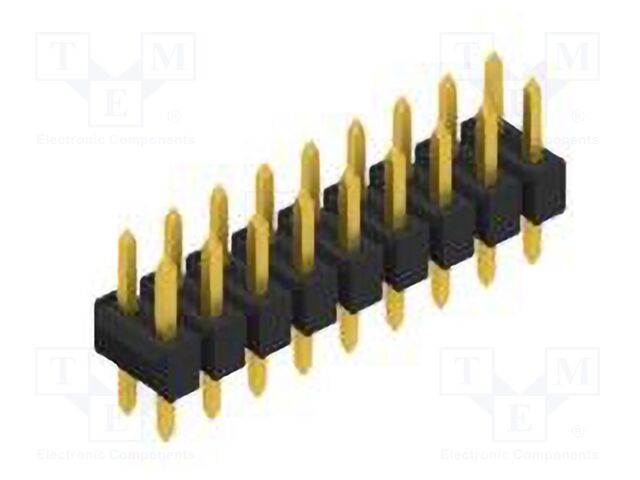 Connector: pin strips; pin header; male; PIN: 18; 2.54mm; THT; 2x9