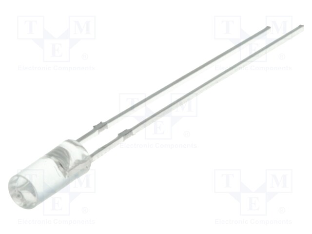LED; 3mm; orange; 220÷330mcd; 110°; Front: flat; Pitch: 2.54mm