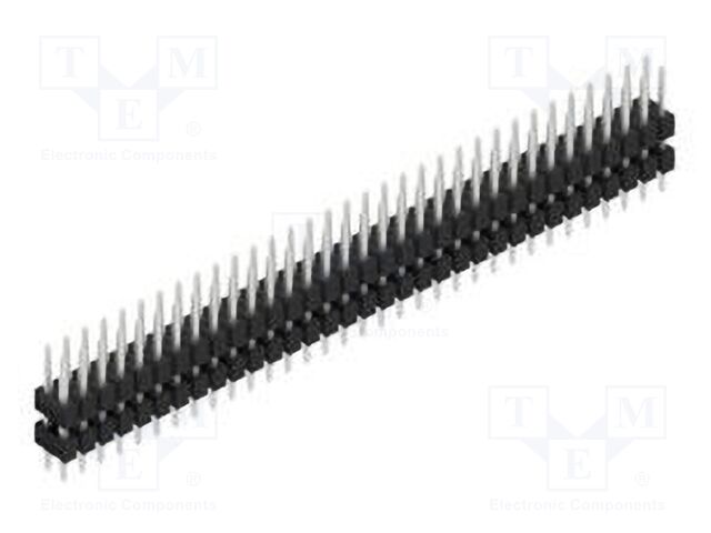 Connector: pin strips; pin header; male; PIN: 66; 2.54mm; THT; 2x33