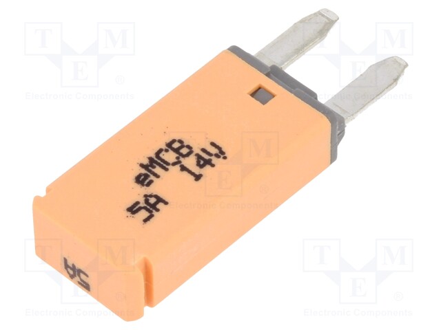 Fuse: fuse; 5A; 14VDC; automotive; 12.45mm