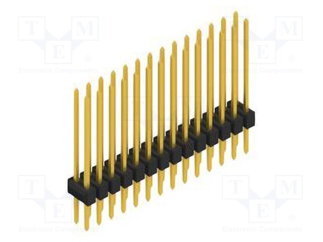 Connector: pin strips; pin header; male; PIN: 28; 2.54mm; THT; 2x14