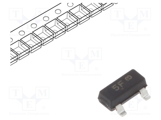 Transistor: PNP; bipolar; 25V; 500mA; 300mW; SOT23