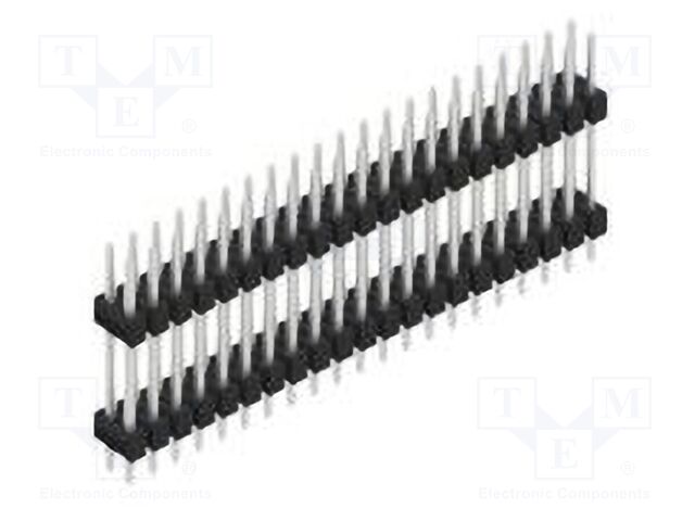 Connector: pin strips; pin header; male; PIN: 42; 2.54mm; THT; 2x21