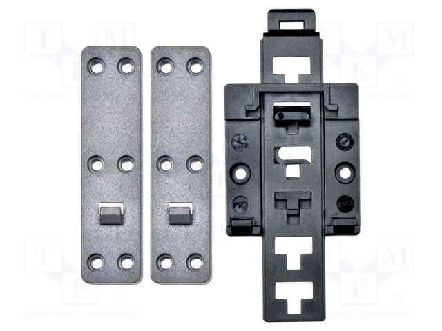 Rack mount; for DIN rail mounting