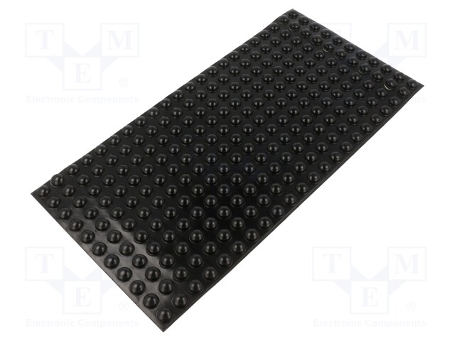 Self-adhesive foot; Ø: 11.2mm; H: 5.1mm; black; polyurethane