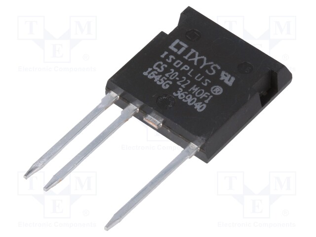 Thyristor; 2.2kV; 18A; 250mA; Package: tube; THT; ISOPLUS i4-pac™