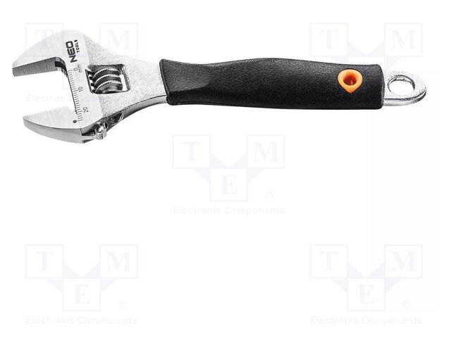 Wrench; adjustable; 150mm; Max jaw capacity: 23mm