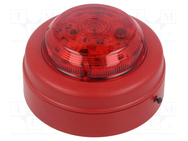 Signaller: lighting; flashing light; red; 9÷60VDC; IP21C,IP65