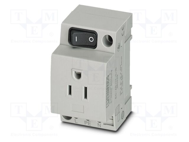 Connector: AC supply; socket; female; 15A; PIN: 3; screw terminal