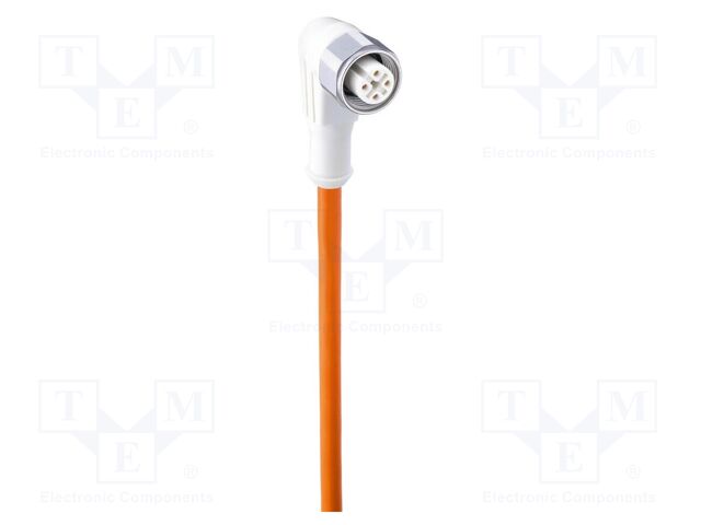 Connection lead; M12; PIN: 5; angled; 10m; female