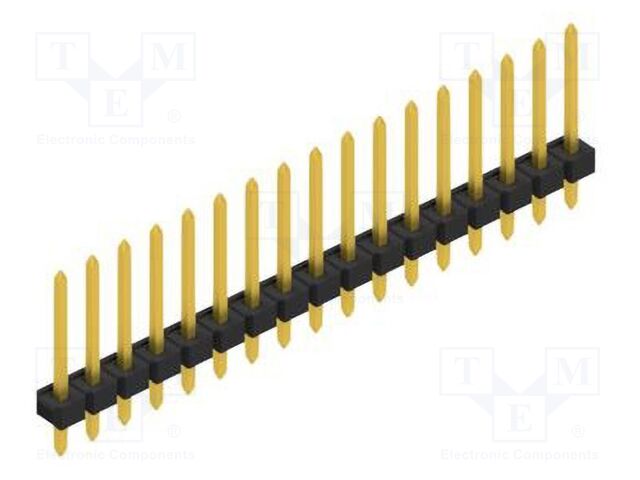 Connector: pin strips; pin header; male; PIN: 17; 2.54mm; THT; 1x17