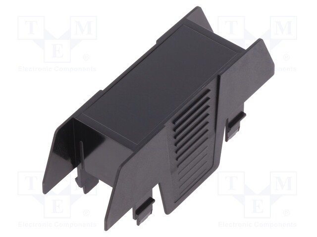 Cover; for enclosures; UL94HB; Series: EH 22,5; Mat: ABS; black