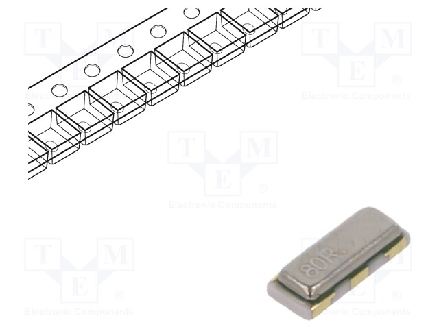 Resonator: ceramic; 8MHz; SMD; 3.2x1.3x0.7mm; Tol: ±0.5%; -40÷85°C