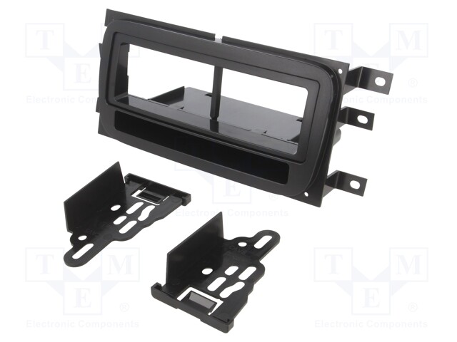 Radio mounting frame; Suzuki; 1 DIN; matt black