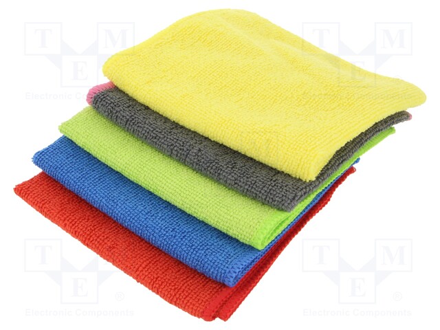 Cleaning cloth: cloth; 5pcs; 300x300mm; cleaning; V: dry
