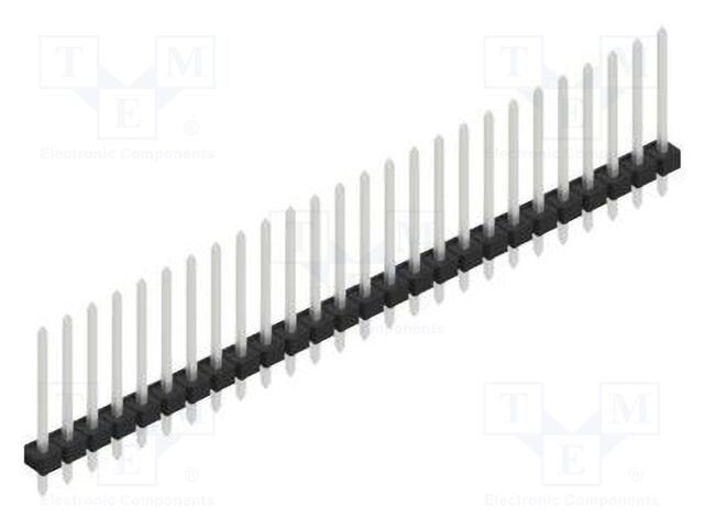 Connector: pin strips; pin header; male; PIN: 26; 2.54mm; THT; 1x26