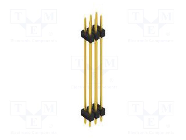 Connector: pin strips; pin header; male; PIN: 6; 2.54mm; THT; 2x3