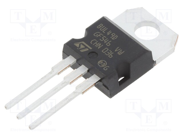 Transistor: NPN; bipolar; 450V; 5A; 80W; TO220AB; 1.23÷1.32mm