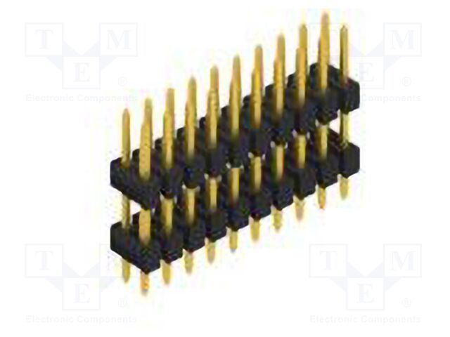 Connector: pin strips; pin header; male; PIN: 20; 2.54mm; THT; 2x10