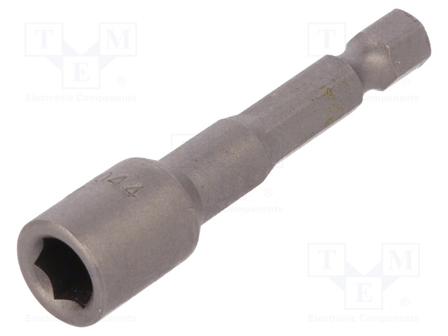 Screwdriver bit; hex socket; Socket: HEX 10mm; Overall len: 55mm