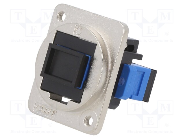 Connector: fiber optic; coupler; single mode duplex (SM)