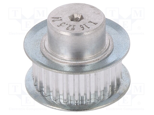 Belt pulley; T2.5; W: 4; 6mm; whell width: 16mm; Ø: 14.6mm; aluminium