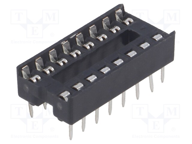 Socket: DIP; PIN: 16; 7.62mm; THT; Pitch: 2.54mm