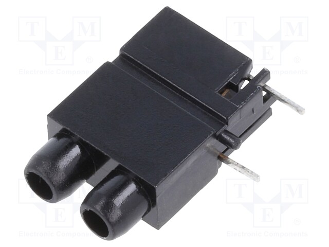 LED housing; 2mm; black; No.of diodes: 2