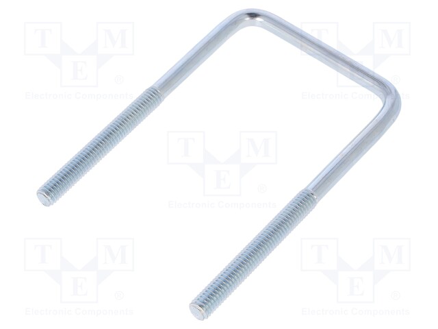 U-bolt; C; steel; zinc; Thread len: 46mm; Int.width: 49mm; H: 90mm