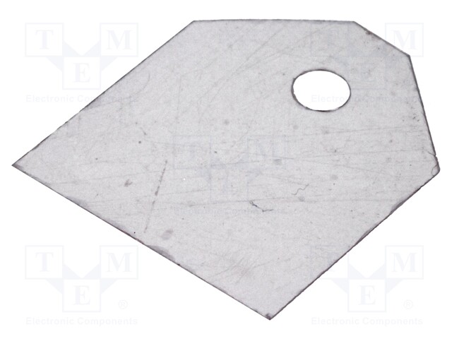 Heat transfer pad: mica; TOP3; 0.4K/W; L: 20.5mm; W: 17.5mm