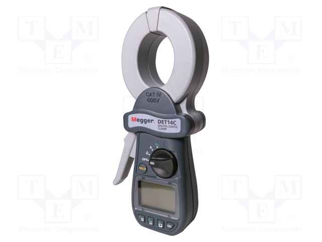 Clamp ground resistance meter; LCD 4 digits; 16÷400Hz; IP30