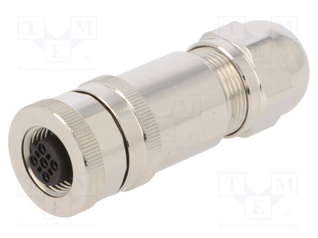 Plug; M12; PIN: 5; female; B code-Profibus; for cable; IP67; 60V; 4A