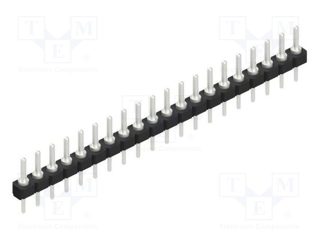Connector: pin strips; pin header; male; PIN: 20; 2.54mm; THT; 1x20